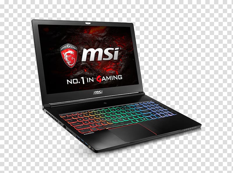 Laptop MSI GS63 Stealth Pro Micro-Star International Computer, Laptop transparent background PNG clipart