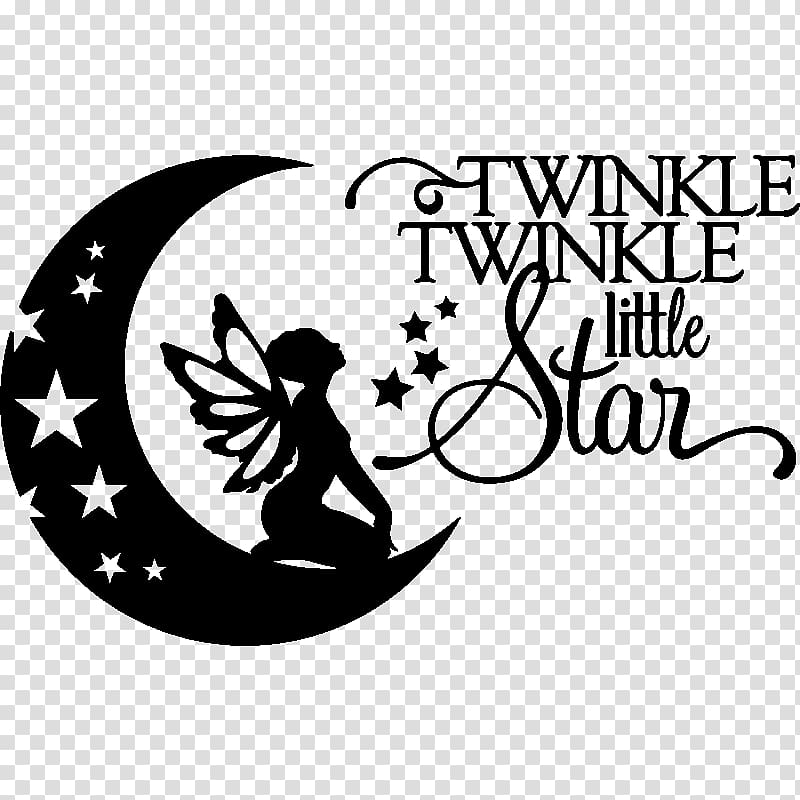 Twinkle, Twinkle, Little Star Silhouette Logo Art, twinkle twinkle little star transparent background PNG clipart
