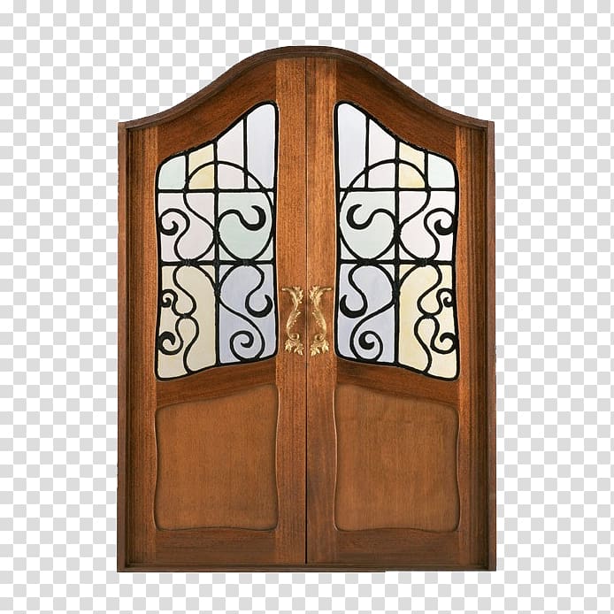 Window Door , Brown carved closed door transparent background PNG clipart