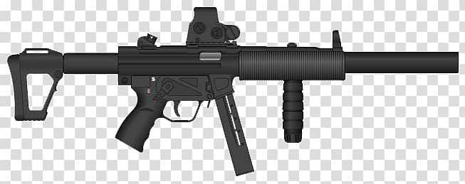 Heckler & Koch HK417 Heckler & Koch MP5 Submachine gun Firearm M4 carbine, assault rifle transparent background PNG clipart
