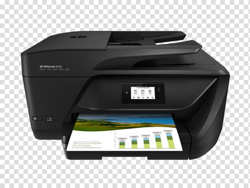 Hewlett-Packard HP Officejet 6950 Multi-function printer, Multifunction Printer transparent background PNG clipart