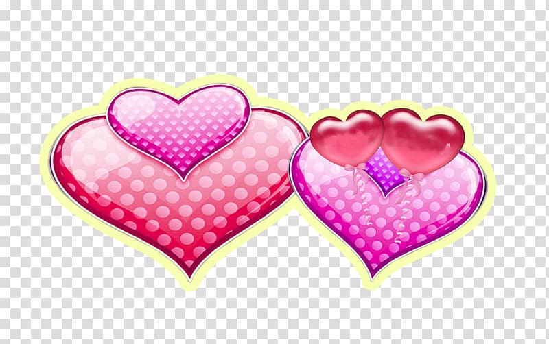 Valentine\'s Day Heart Qixi Festival, Heart Love transparent background PNG clipart
