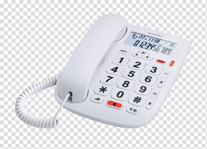 Alcatel Mobile Landline for the Elderly Alcatel T MAX 20 White Telephone Home & Business Phones, tmax transparent background PNG clipart