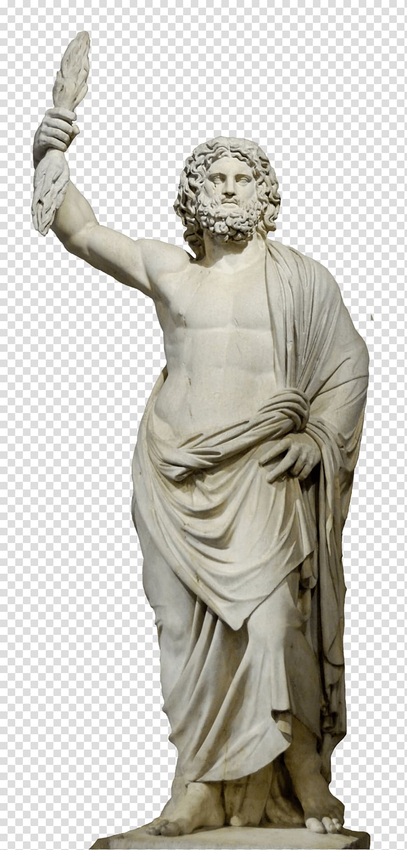 Zeus statue, Zeus Statue transparent background PNG clipart