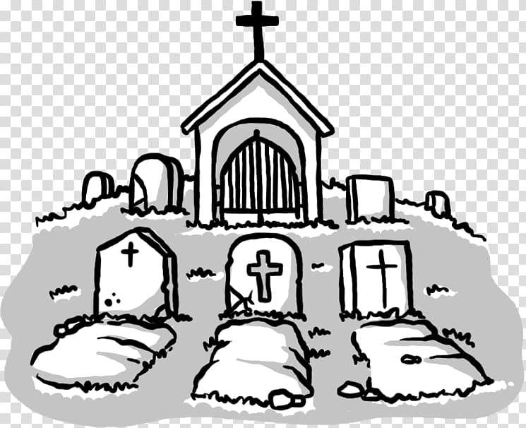 Cemetery Grave Drawing Tomb , Hand-painted cemetery transparent background PNG clipart