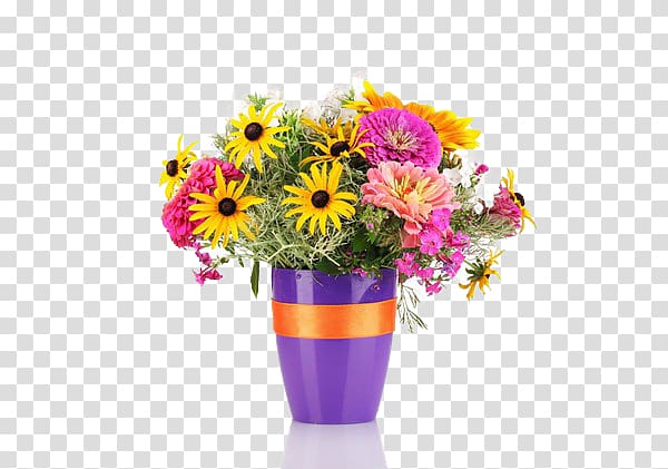 Flower bouquet Floral design Daisybush, Flowerpot vase floral design transparent background PNG clipart