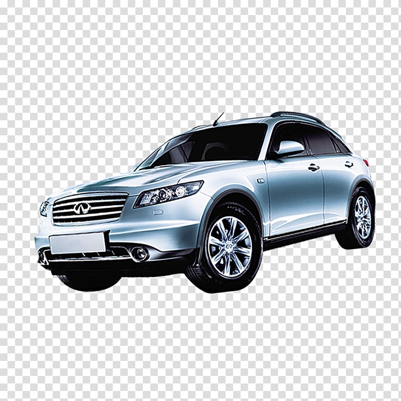 Sport utility vehicle Car Infiniti QX70 Infiniti FX35, Physical silver car transparent background PNG clipart