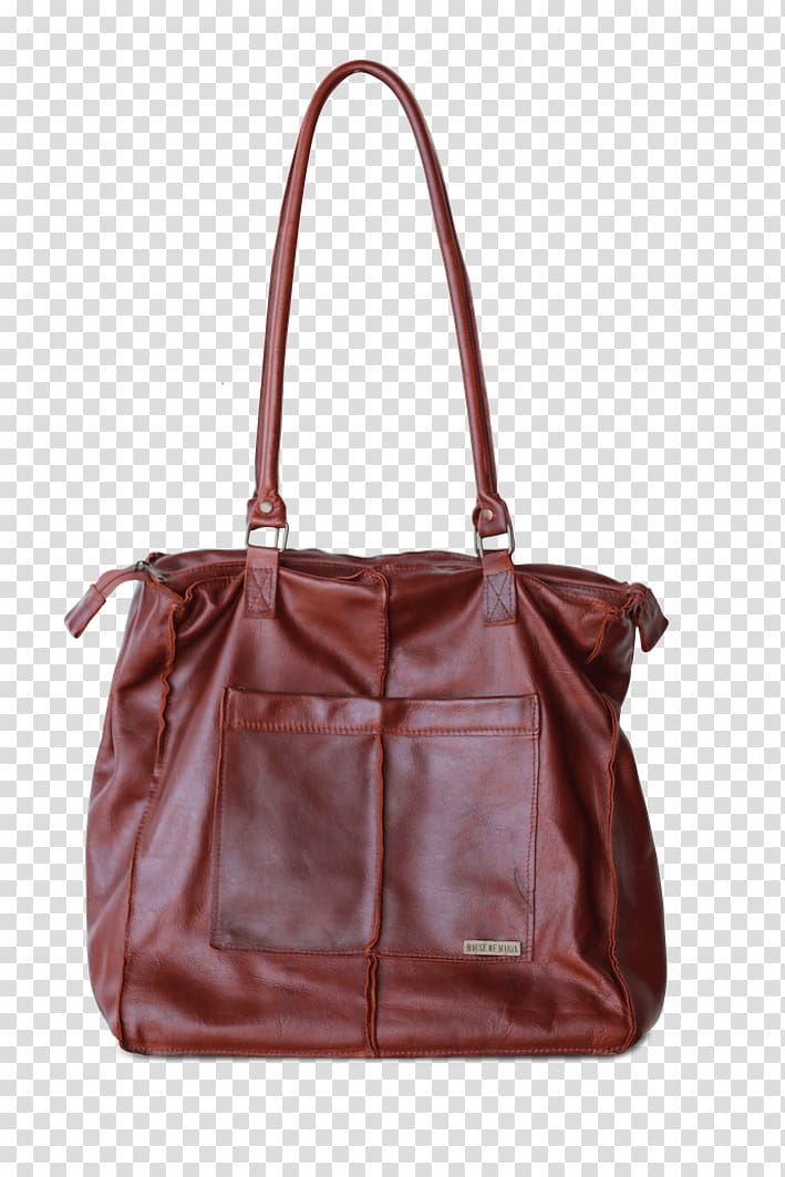 Tote bag Diaper Bags Leather Brown, bag transparent background PNG clipart