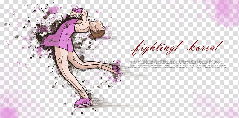 Sport Poster Figure Skating Illustration Figure Skating Hand