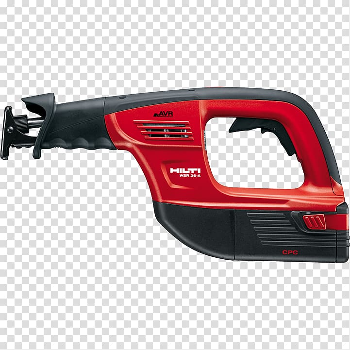 Reciprocating Saws Hilti Cordless Blade, WOOD Tools transparent background PNG clipart