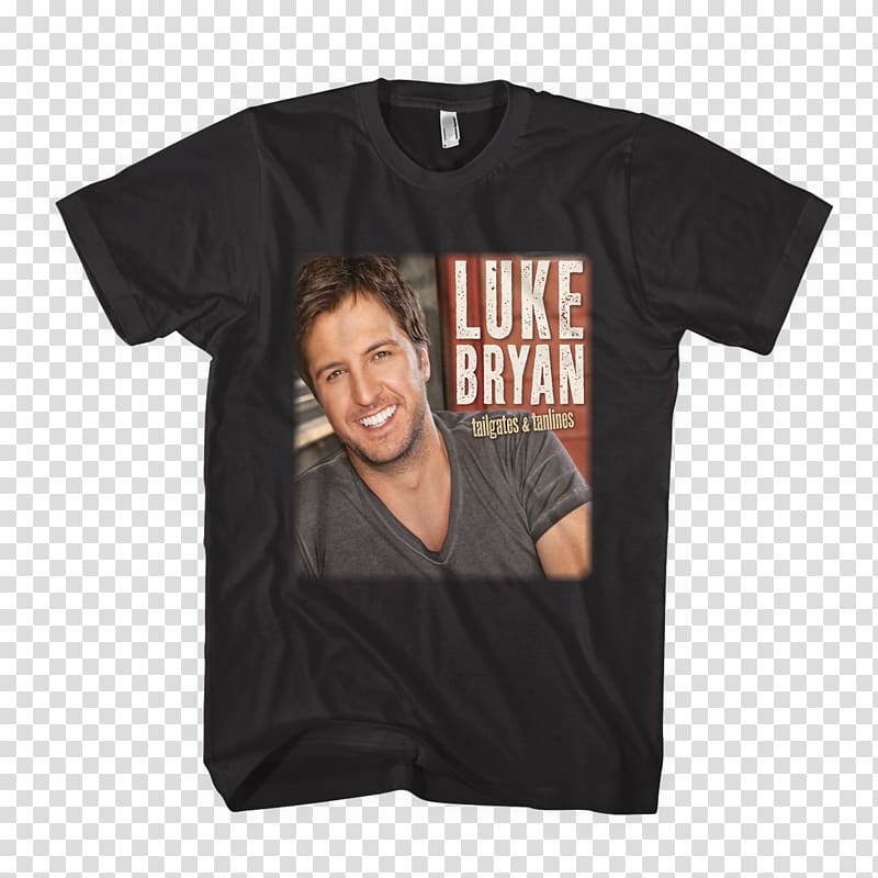Luke Bryan T-shirt Farm Tour Tailgates & Tanlines Sleeve, T-shirt transparent background PNG clipart