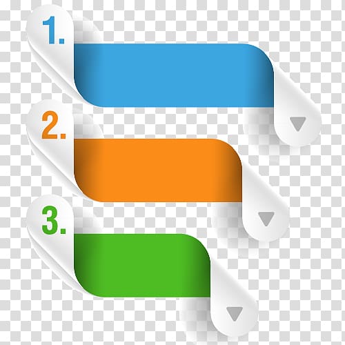 three blue, orange, and green stripes illustration, Label , ppt element transparent background PNG clipart