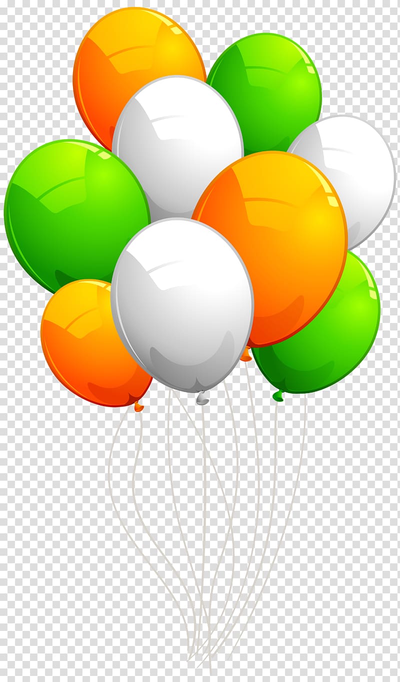 yellow, green, and white balloons illustration, Balloon , Irish Balloons transparent background PNG clipart