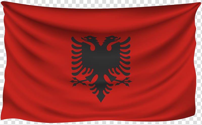 Flag of Albania Throw Pillows Double-headed eagle, pillow transparent background PNG clipart