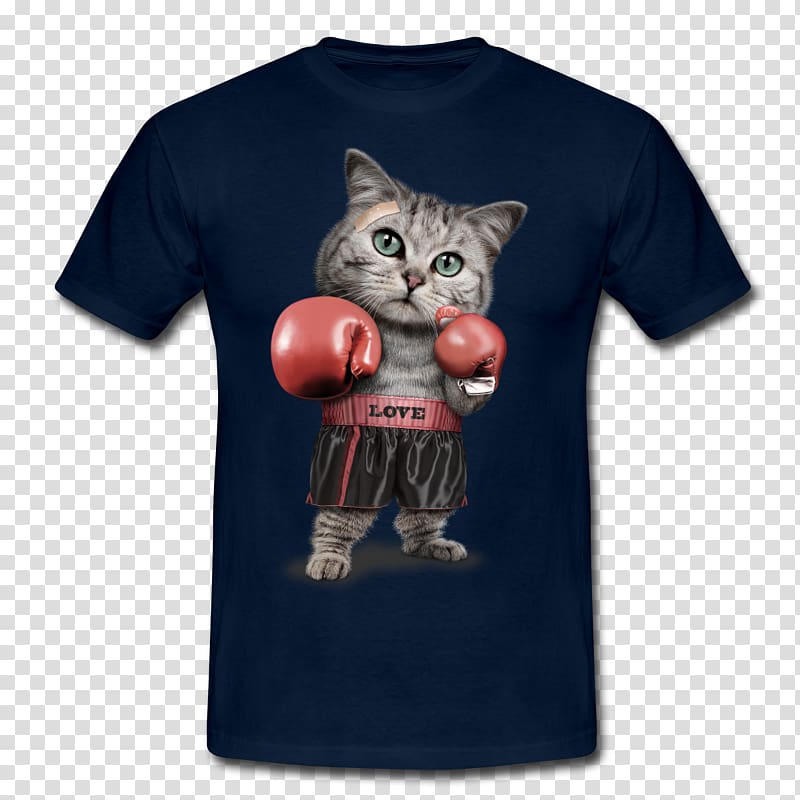 Polydactyl cat T-shirt Boxer Kitten, Cat transparent background PNG clipart