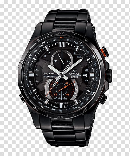 Casio Edifice Watch Chronograph Tough Solar, watch transparent background PNG clipart