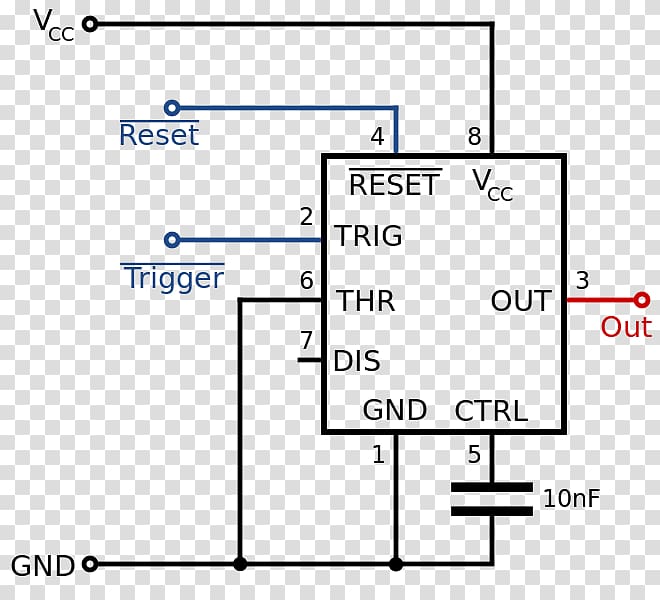 555 timer IC Astabil multivibrator Monostable, 555 transparent background PNG clipart