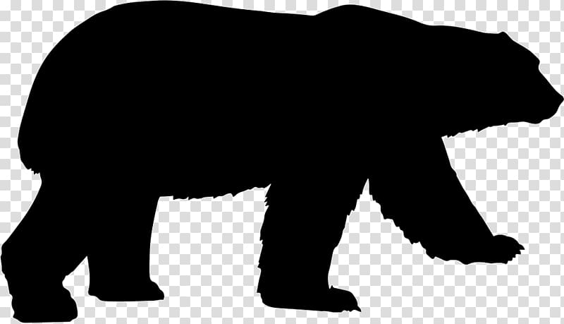 Polar bear American black bear Grizzly bear, bear transparent background PNG clipart