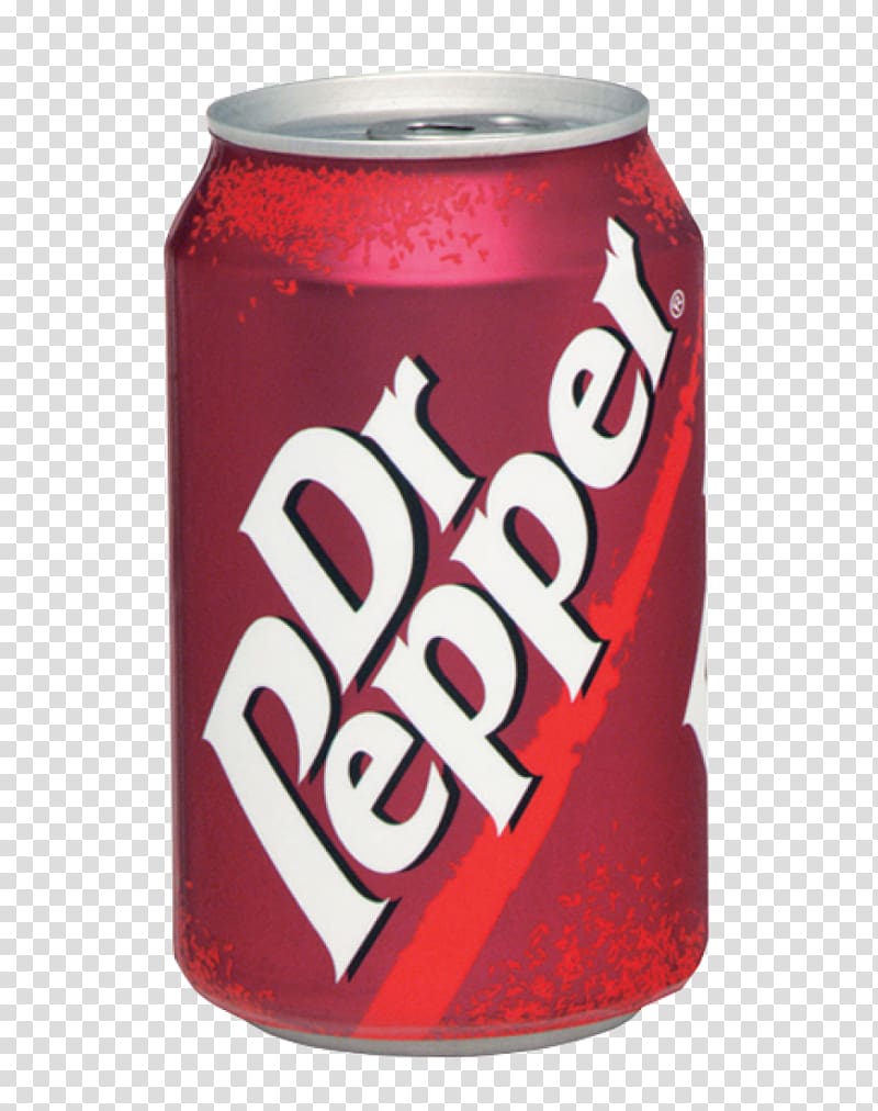 Fizzy Drinks Aluminum can Dr Pepper Tin can, drink transparent background PNG clipart