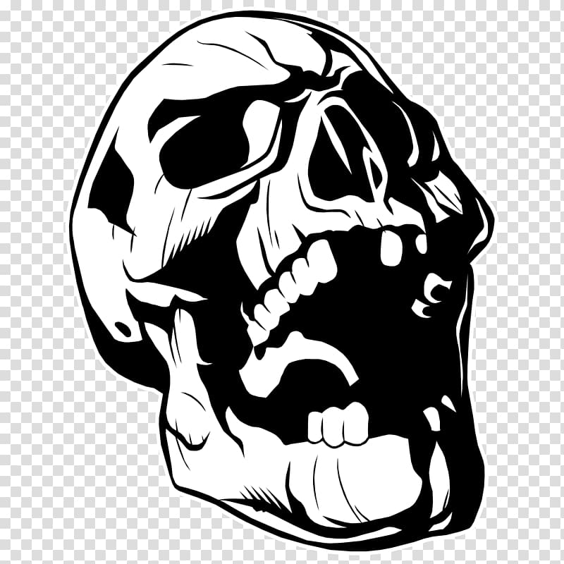 Line art Drawing , skulls transparent background PNG clipart