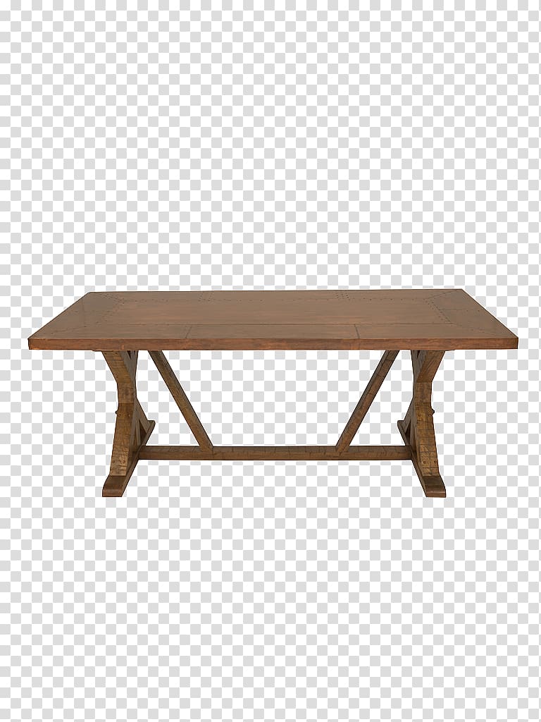 Trestle table Furniture Oak Dining room, dining table top transparent background PNG clipart
