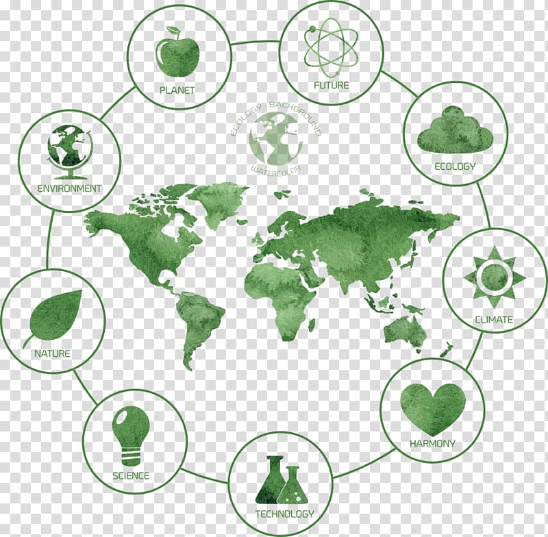 India United States Globe World map, Green environmental map transparent background PNG clipart