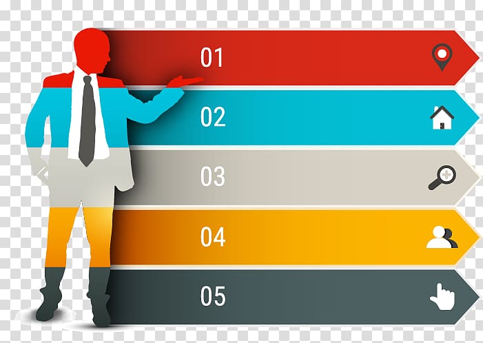 man standing raising left hand artwork, Chart Infographic, Creative PPT element transparent background PNG clipart