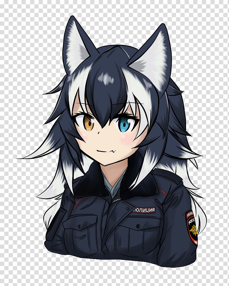 Closed  Wolf Drawing Anime Girl  Free Transparent PNG Clipart Images  Download