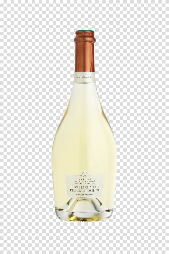 Champagne Château Sainte-Roseline White wine Cuvee, champagne transparent background PNG clipart