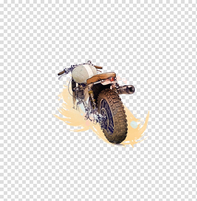 Car Cafxe9 racer BMW Motorcycle Drawing, motorcycle transparent background PNG clipart