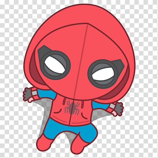 Spider-Man: Homecoming Marvel Comics Marvel Cinematic Universe Art, Marvel chibi transparent background PNG clipart