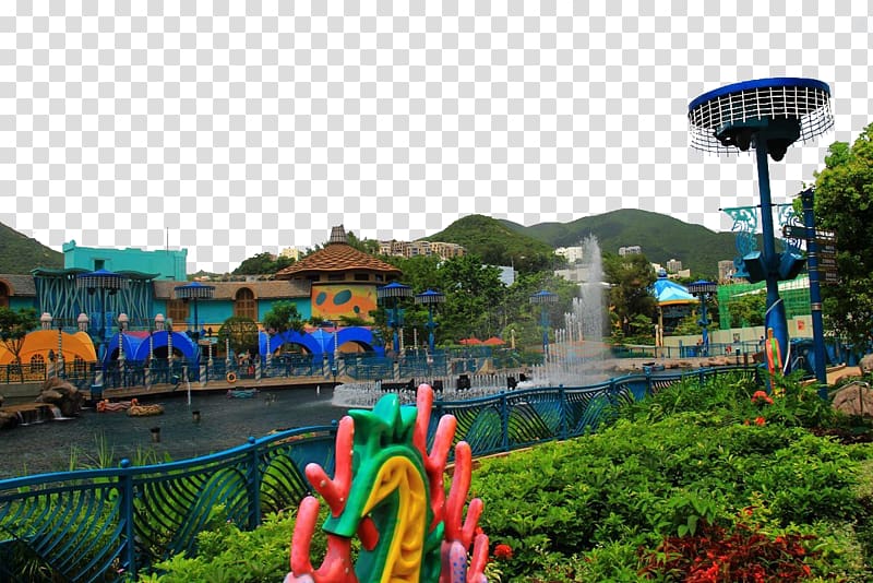 Ocean Park Hong Kong u6d77u6d0b Water park Hongkong turizmusa, Hong Kong Ocean Park amusement HD transparent background PNG clipart