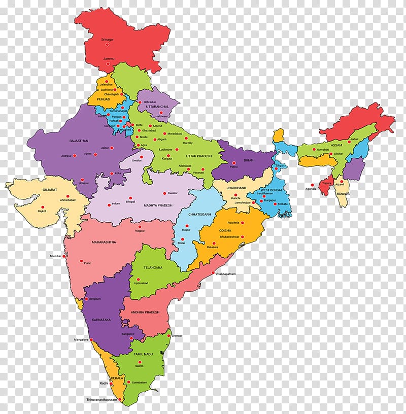 States and territories of India Indian Rajya Sabha elections, 2018 Indian Rajya Sabha elections, 2015 Map, India transparent background PNG clipart