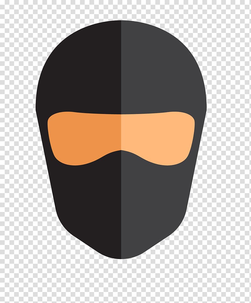 Facial hair Font, Ninja mask material transparent background PNG clipart