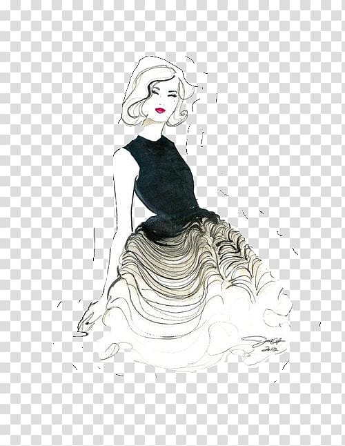 Fashion illustration Illustrator Work of art, others transparent background PNG clipart