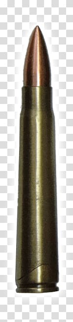 brass rifle bullet, Bullet Long transparent background PNG clipart