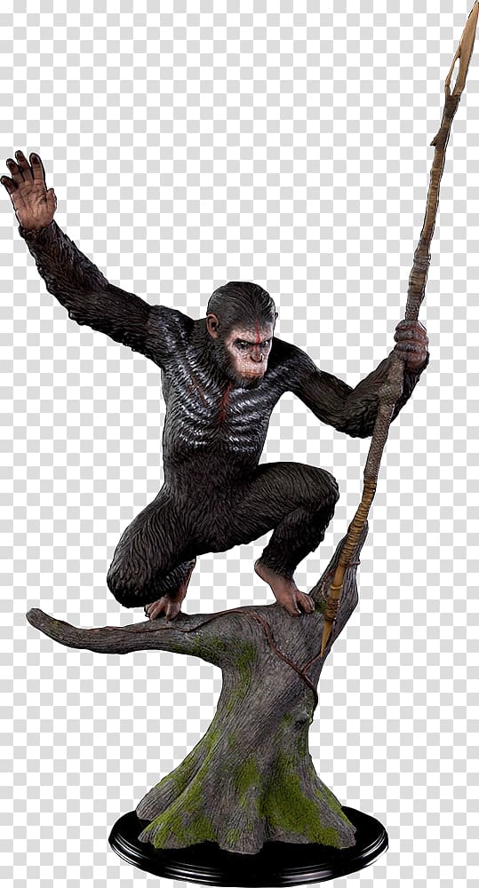 Caesar Planet of the Apes Bronze sculpture, others transparent background PNG clipart