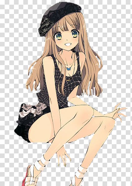 Anime Female Manga Drawing, Anime transparent background PNG clipart