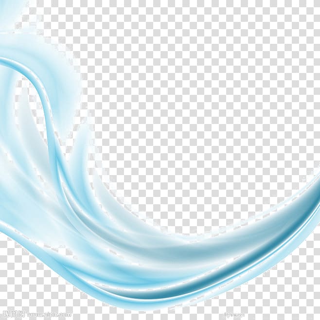 blue wave art, Silk Blue Illustration, Ribbon Background transparent background PNG clipart