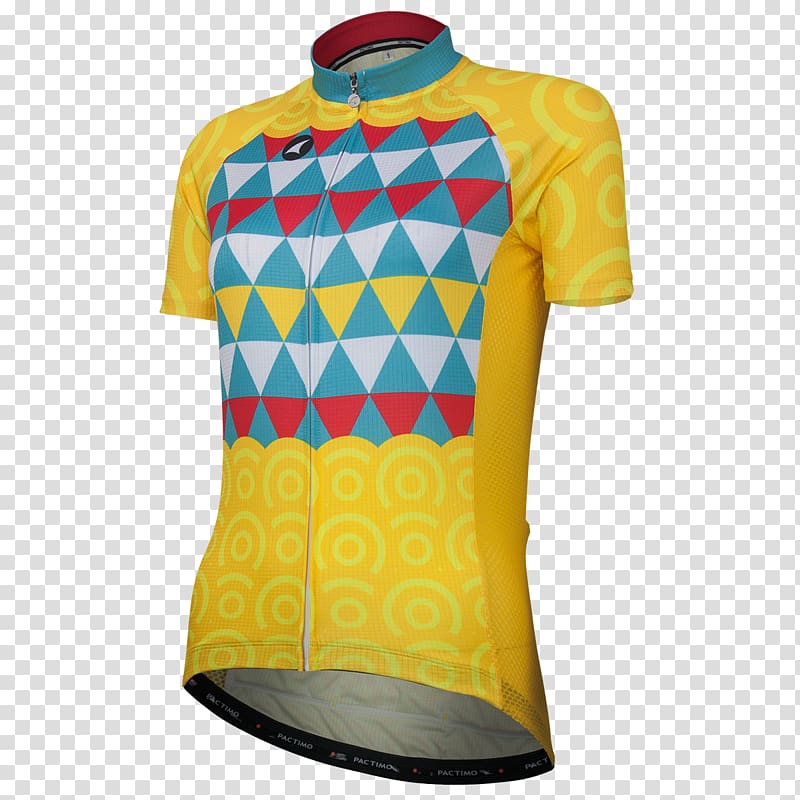 T-shirt Cycling jersey Clothing, cyclist front transparent background PNG clipart