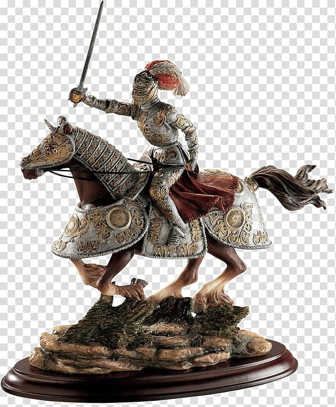 Middle Ages Knight Design Toscano Charge Statue, Knight transparent background PNG clipart