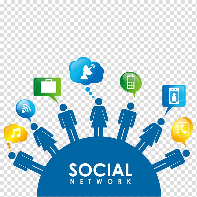 Social media Social network , Business people and icons transparent background PNG clipart