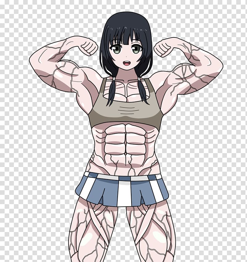 Fan art Manga, muscle woman transparent background PNG clipart