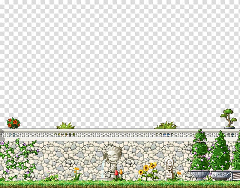 Garden Flower Shrub Tree Land lot, castle balcony garden transparent background PNG clipart