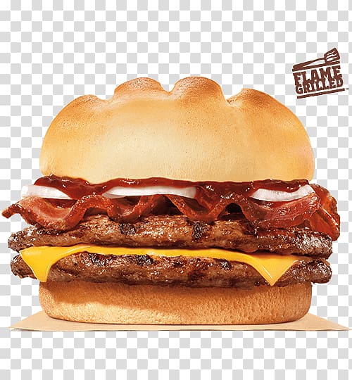 Cheeseburger Hamburger Whopper Bacon Big King, bacon transparent background PNG clipart