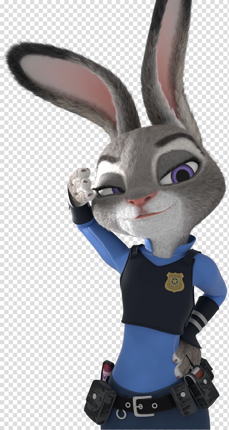 Lt. Judy Hopps Rabbit BlendSwap, judy hopps 3d transparent background PNG clipart