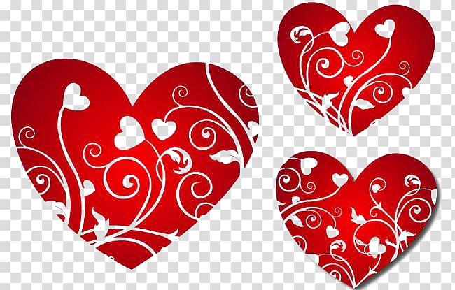Heart , Three hearts transparent background PNG clipart