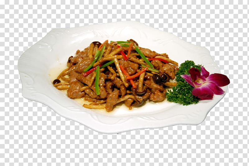 Yakisoba Hunan cuisine Chinese cuisine Red braised pork belly Cantonese cuisine, Specialty teas beef mushroom transparent background PNG clipart