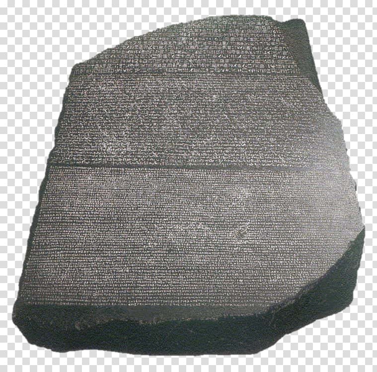 Rosetta Stone Ancient Egypt Egyptian hieroglyphs Palermo Stone, Rosetta Stone transparent background PNG clipart
