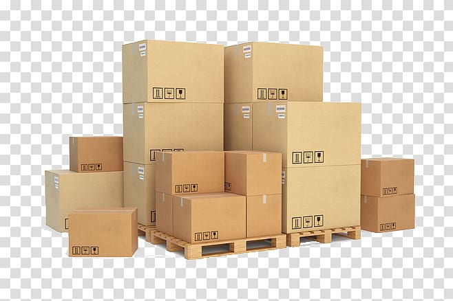 a lot of cardboard boxes transparent background PNG clipart